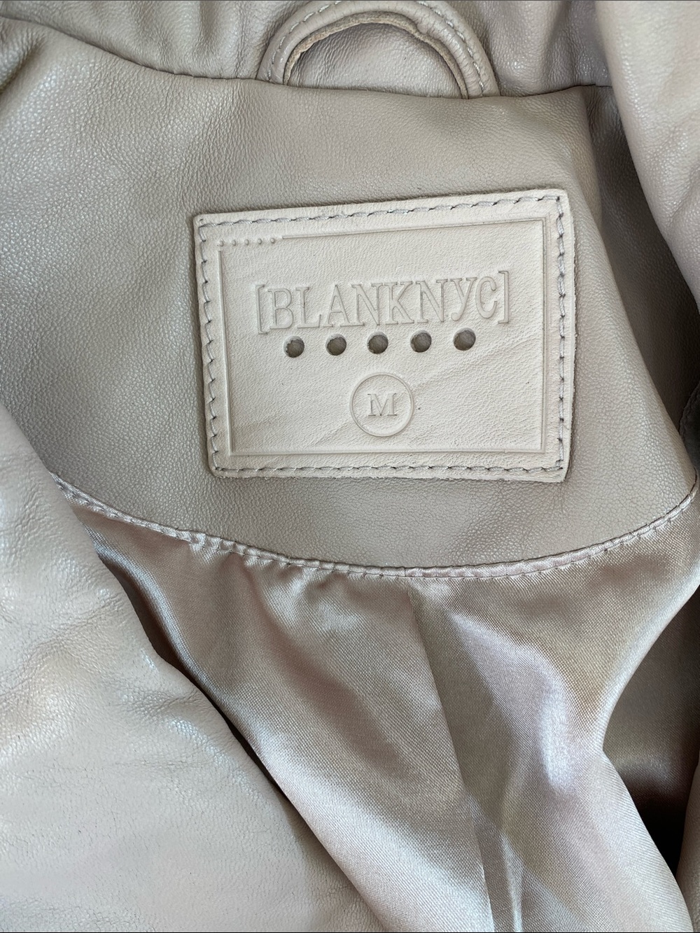 NWOT BlankNYC Womens Leather Moto Jacket - Blush Pink - Picture 4 of 5